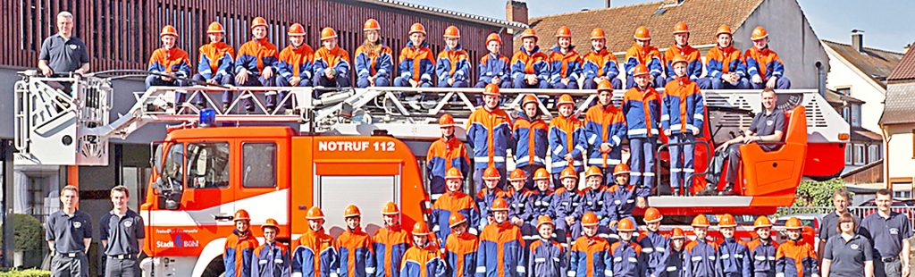 Über die Jugendfeuerwehr Gruppenbild Jugendfeuerwehr Bühl