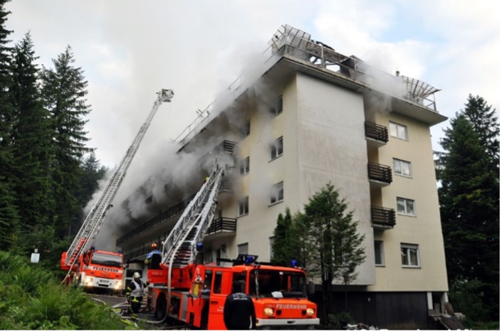 Brand der ehemalige Kurklinik „Berghof“