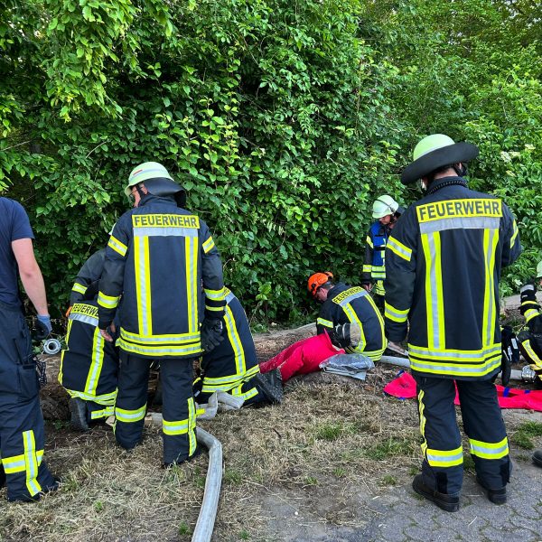 Übungsabend mit der Abteilung Oberbruch Thema: Forstunfall