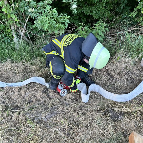 Übungsabend mit der Abteilung Oberbruch Thema: Forstunfall