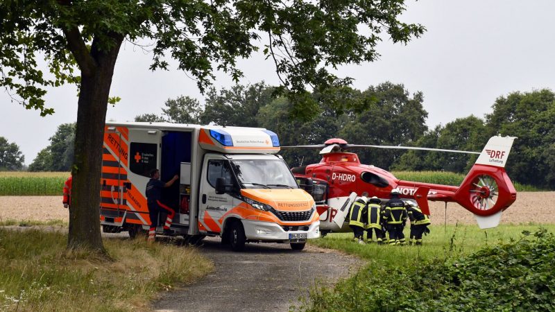 Einsatz-Stichwort: H2 - Verkehrsunfall Person eingeklemmt