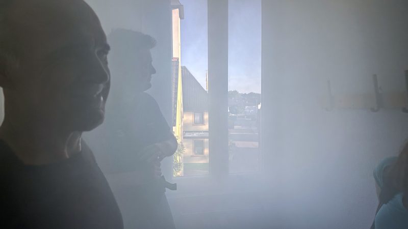 Übungsabend in Oberbruch: Effektives Entrauchen mit dem Überdruck-Lüfter